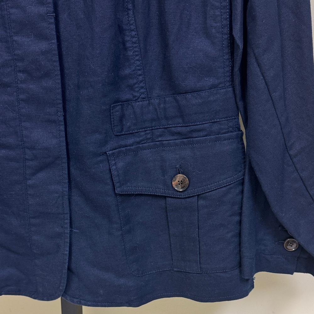 Talbots Dark Navy Utility Jacket for Women - Picture 2 of 10
